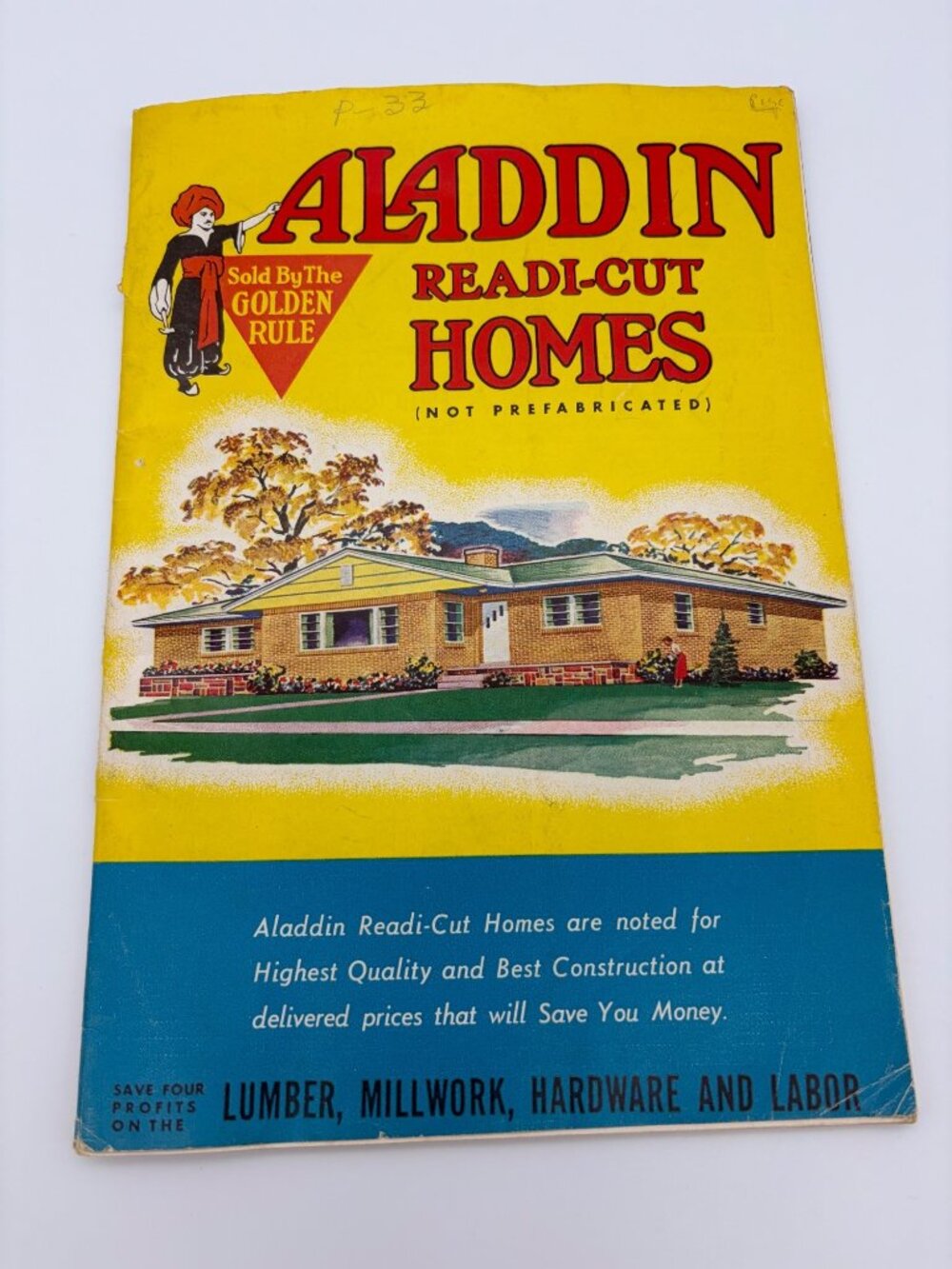 1957 Aladdin Readi-Cut Homes Catalog Mid Century House Plans Price List Original